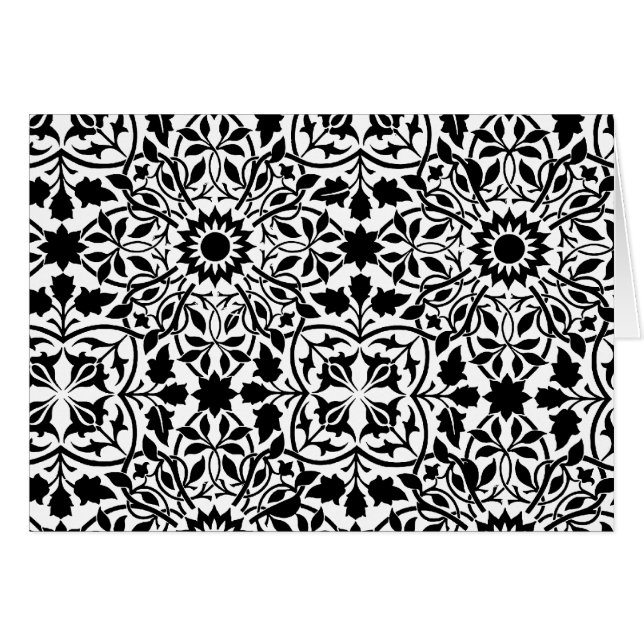 Black and White filigree (Front Horizontal)