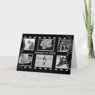 Black and White Film Reel Card