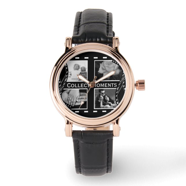 Black and White Film Reel Watch (Front)