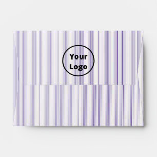 Black and white fine stripes envelope
