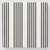 Black and white five stripe pattern