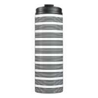 Black and white five stripe pattern