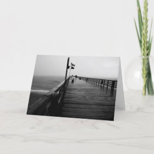 Black and White Flagler Beach pir Photograph Cards