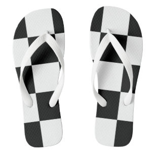 Black and white  flip flops