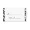 Black and White Floral Damask Wedding Place Cards