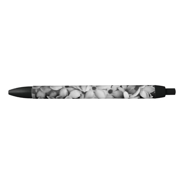 black and white florals ink pen (Front)