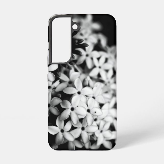 black and white florals samsung galaxy s22 case (Back)