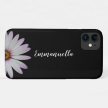 Black and White Flower Name iPhone 11 Case