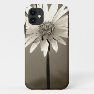 Black and White Flower Photo iPhone 11 Case