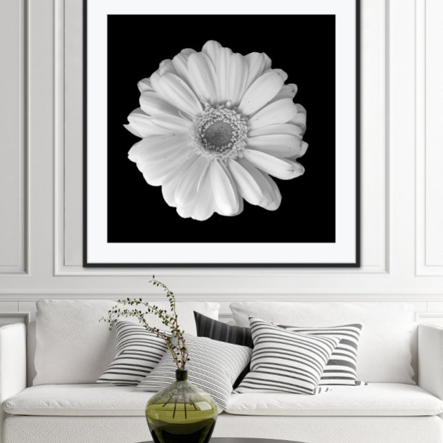 Black and White Flower Photography Poster (Creator Uploaded)