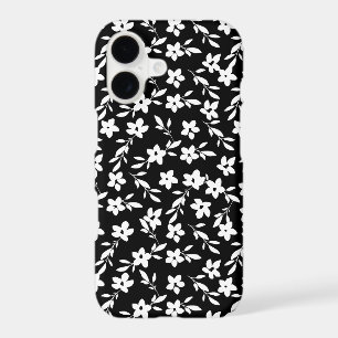 Black and White Flower Silhouettes