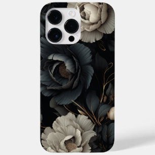 Black and White Flowers Case-Mate iPhone 14 Pro Max Case