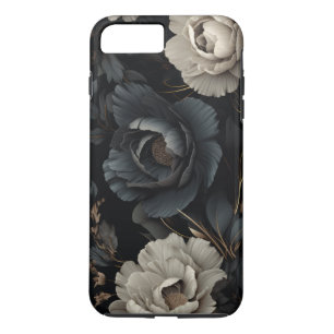 Black and White Flowers iPhone 8 Plus/7 Plus Case