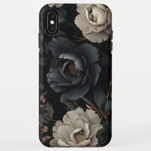Black and White Flowers iPhone XS Max Case