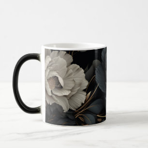 Black and White Flowers Magic Mug