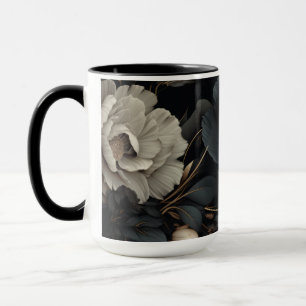 Black and White Flowers Mug