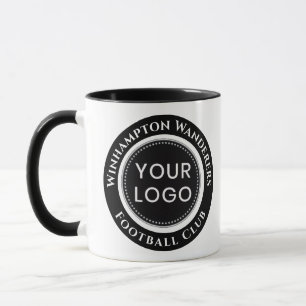 Black and White Football Team Mug