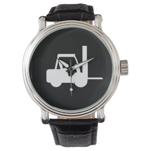 black and white Forklift Watch