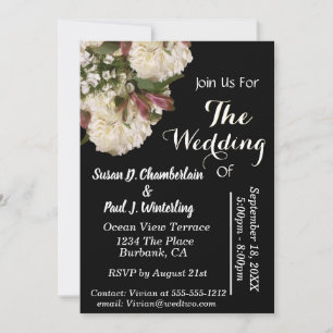 Black and White Formal Invitations