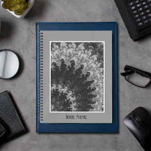 Black and white fractal Notebook