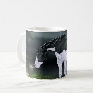 Black and White Frame Overo Paint Horse Coffee Mug