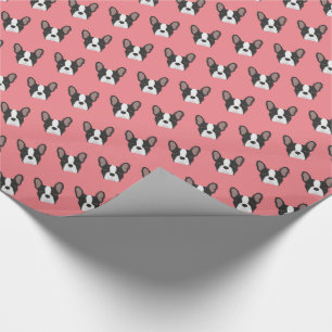 Black and White French Bulldog Wrapping Paper