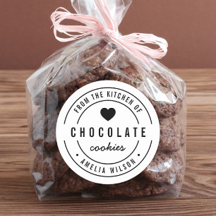 Black and White From the Kitchen of Classic Round Sticker