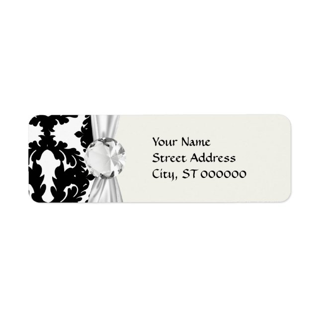 black and white funky damask pattern (Front)