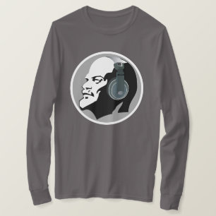 BLACK AND WHITE FUNKY LENIN T-Shirt
