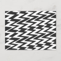 Black and White Funky Zigzag Chevron