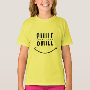 Black And White Funny Smile Every Time T-Shirt