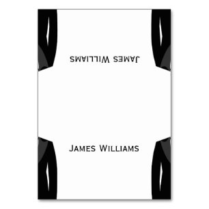 Black And White Gay Wedding Place Setting Cards