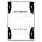 Black And White Gay Wedding Place Setting Cards