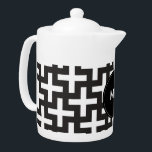 Black and White Geometric<br><div class="desc">Black and White- always in style- Shown here in a Stylish and trendy modern cross pattern. Shown here in Black and White for that totally Chic look</div>