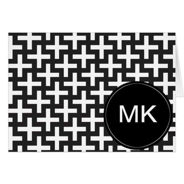 Black and White Geometric (Front Horizontal)