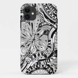 Black And White Geometric Art 15 iPhone 11 Case
