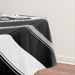 Black And White Geometric Art 1 Tablecloth