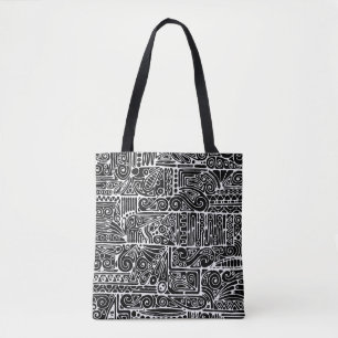 Black And White Geometric Art 2 Tote Bag