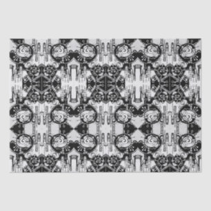 Black And White Geometric Art 4 Tissue Paper