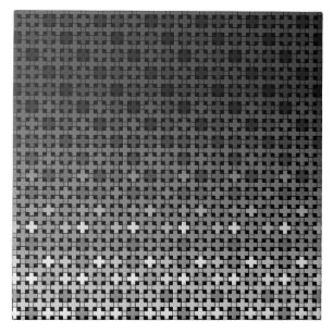 Black and white geometric gradient pattern  tile