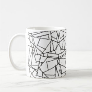 Black And White Geometric-Modern Minimalist Coffee Mug