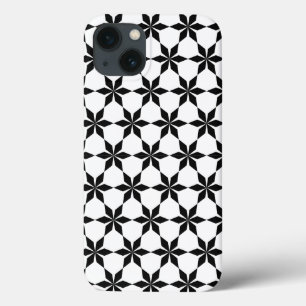 Black and White Geometric pattern  iPhone 13 Case