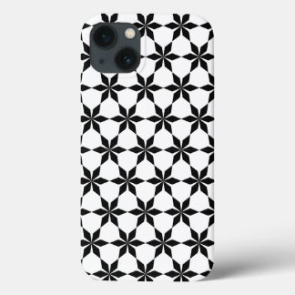 Black and White Geometric pattern iPhone 13 Case