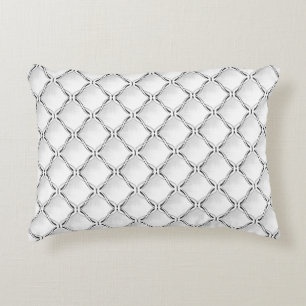 Black and white geometric pattern. decorative cushion