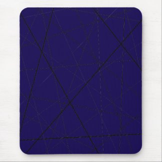 Black and white geometric pattern mouse mat