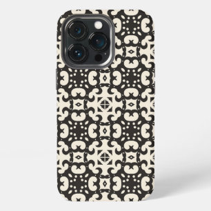 Black and White Geometric Seamless Pattern iPhone 13 Pro Case