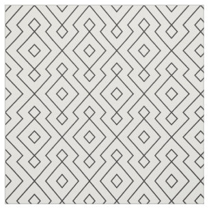 black and white geometrical pattern fabric