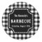 Black And White Gingham BBQ