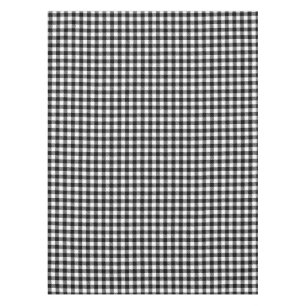 Black And White Gingham Checkered Pattern Tablecloth
