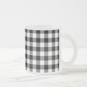 Black and White Gingham Coffee Mug